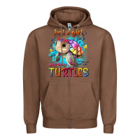 Chestnut just a girl who loves turtles Zipper Hoodie - texasbilliewilder