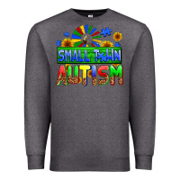 Charcoal Heather small town autism Premium Sweatshirt - AdoDesignShop