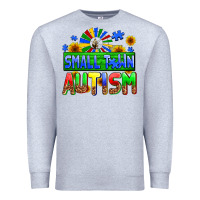 Heather Grey small town autism Premium Sweatshirt - AdoDesignShop
