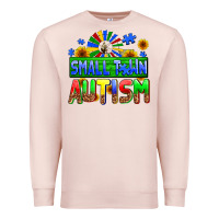 Pale Pink small town autism Premium Sweatshirt - AdoDesignShop