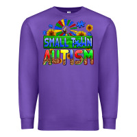 Purple small town autism Premium Sweatshirt - AdoDesignShop