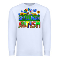 White small town autism Premium Sweatshirt - AdoDesignShop