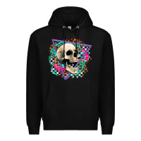 Black race skull Premium Hoodie - AdoDesignShop