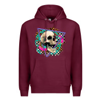 Burgundy race skull Premium Hoodie - AdoDesignShop