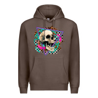Coffee race skull Premium Hoodie - AdoDesignShop