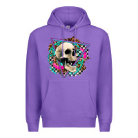 Purple race skull Premium Hoodie - AdoDesignShop