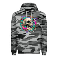 Slate Camo race skull Premium Hoodie - AdoDesignShop