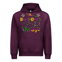 Mauve Wine i have boundary issues Urban Hoodie - MaliasSmallBusiness