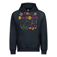Navy i have boundary issues Urban Hoodie - MaliasSmallBusiness