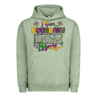 Pigment Oil Green i have boundary issues Urban Hoodie - MaliasSmallBusiness