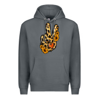 Rock Leopard Sunflower Peace Sign Premium Hoodie - Jasminsmagicworld