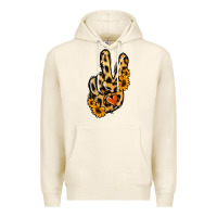 Tofu Leopard Sunflower Peace Sign Premium Hoodie - Jasminsmagicworld