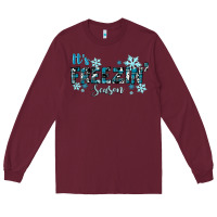 Burgundy It's Freezin Season Winter Long Sleeve Tee - RanaPortraitStore