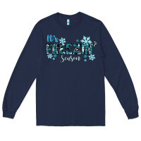 Navy It's Freezin Season Winter Long Sleeve Tee - RanaPortraitStore