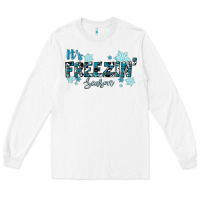 White It's Freezin Season Winter Long Sleeve Tee - RanaPortraitStore
