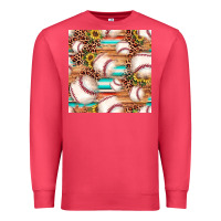 Cardinal baseball leopard sunflower seamless pattern Premium Sweatshirt - JahusDesignShop