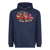 Navy valentine's day truck photography love side view Heavyweight Hoodie - FaDigitalArtStudio