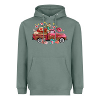 Sage valentine's day truck photography love side view Heavyweight Hoodie - FaDigitalArtStudio
