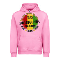 Fuchsia Pink i am black everyday but today juneteenth Urban Hoodie - MaliasSmallBusiness