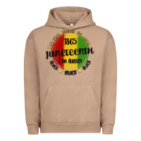 Pigment Burro i am black everyday but today juneteenth Urban Hoodie - MaliasSmallBusiness
