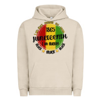 Pigment French Oak i am black everyday but today juneteenth Urban Hoodie - MaliasSmallBusiness