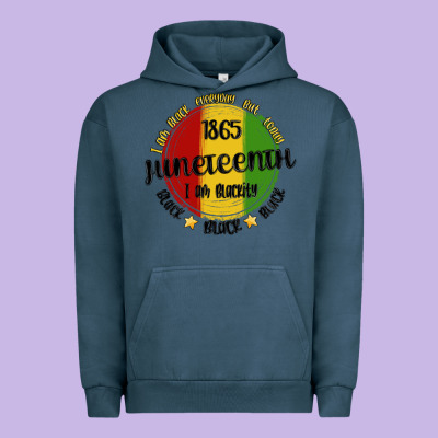 I Am Black Everyday But Today Juneteenth Urban Hoodie Designed By Maliassmallbusiness