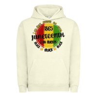 Pigment Pistachio i am black everyday but today juneteenth Urban Hoodie - MaliasSmallBusiness