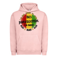 Pigment Salmon i am black everyday but today juneteenth Urban Hoodie - MaliasSmallBusiness