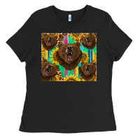 Black bear tumbler Ladies Tee - BarkalooDesign