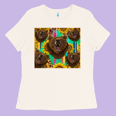 Bear Tumbler Ladies Tee Designed By Barkaloodesign
