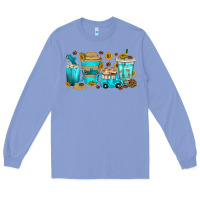 Colony Blue truck coffee cups Long Sleeve Tee - texasbilliewilder