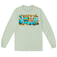 Matcha truck coffee cups Long Sleeve Tee - texasbilliewilder