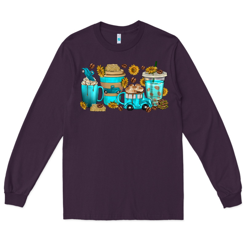 Truck Coffee Cups Long Sleeve Tee by texasbilliewilder | Teevron