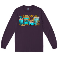 Plum truck coffee cups Long Sleeve Tee - texasbilliewilder