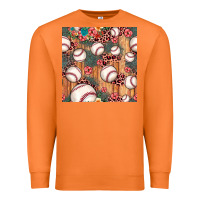 Carrot baseball leopard seamless pattern Premium Sweatshirt - JahusDesignShop