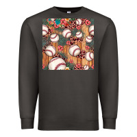 Smoke baseball leopard seamless pattern Premium Sweatshirt - JahusDesignShop