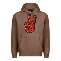 Chestnut Ladybug Peace Sign Premium Hoodie - Jasminsmagicworld