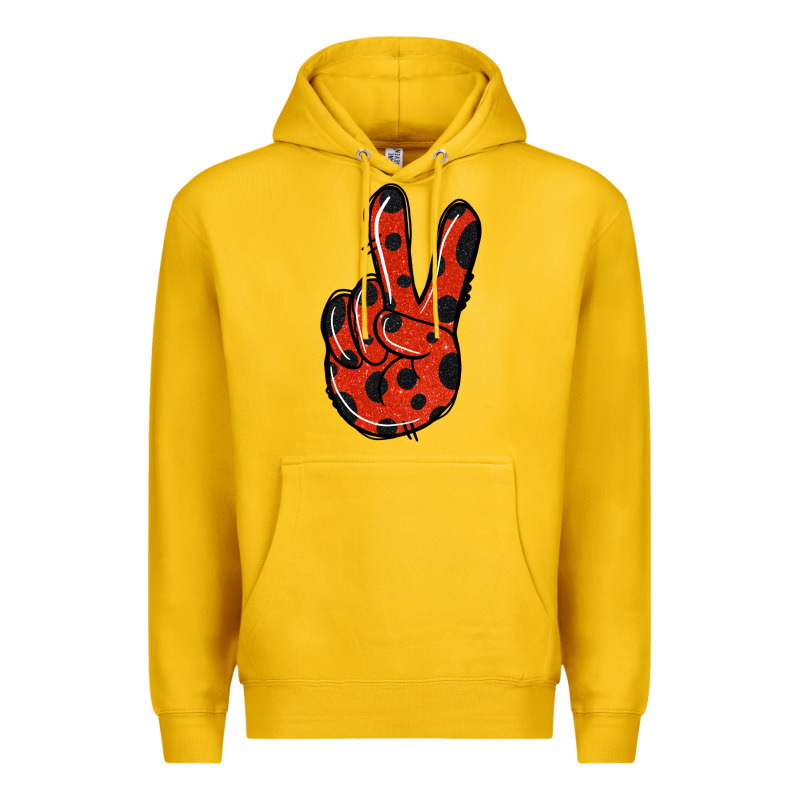Ladybug Peace Sign Premium Hoodie by Jasminsmagicworld | Teevron