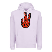 Lilac Ladybug Peace Sign Premium Hoodie - Jasminsmagicworld