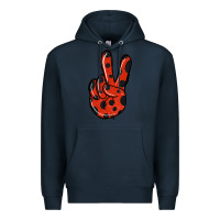 Navy Ladybug Peace Sign Premium Hoodie - Jasminsmagicworld