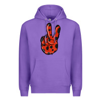 Purple Ladybug Peace Sign Premium Hoodie - Jasminsmagicworld