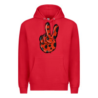 Red Ladybug Peace Sign Premium Hoodie - Jasminsmagicworld