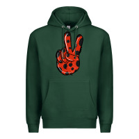 Sports Green Ladybug Peace Sign Premium Hoodie - Jasminsmagicworld