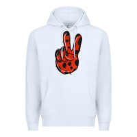 White Ladybug Peace Sign Premium Hoodie - Jasminsmagicworld