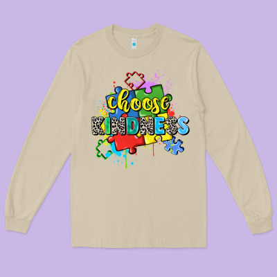 Choose Kindness Long Sleeve Tee Designed By Zillion Design Studio