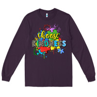 Plum choose kindness Long Sleeve Tee - Zillion Design Studio