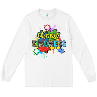 White choose kindness Long Sleeve Tee - Zillion Design Studio