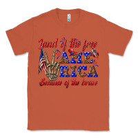 Copper land of the free america because of the brave Classic Tee - texasbilliewilder