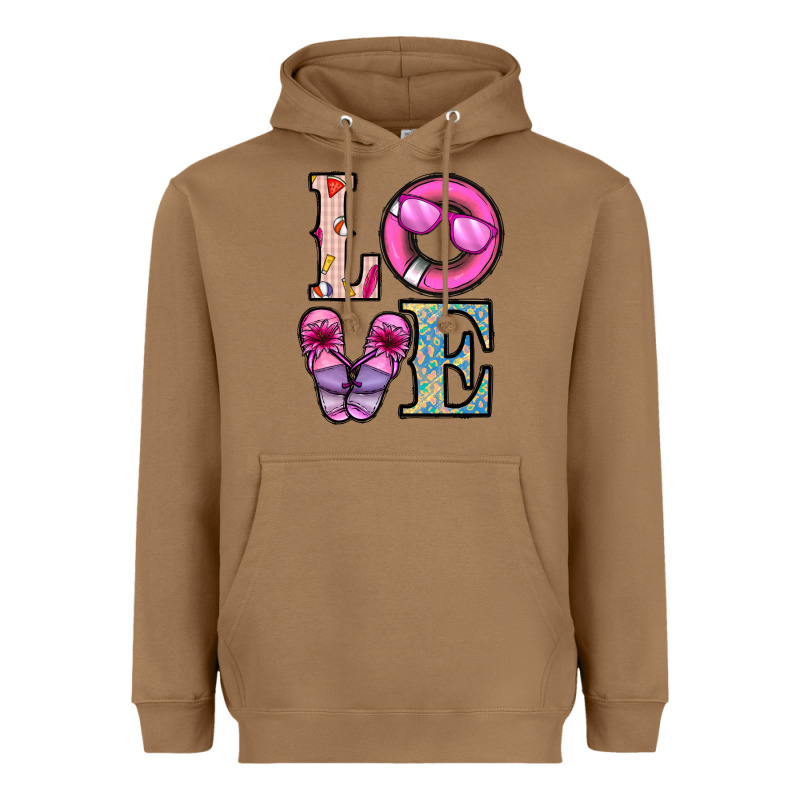 Love Summer Heavyweight Hoodie by CowhideDigitalArt | Teevron