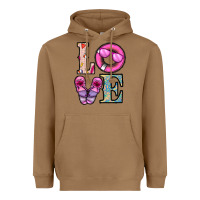 Toasted Coconut love summer Heavyweight Hoodie - CowhideDigitalArt